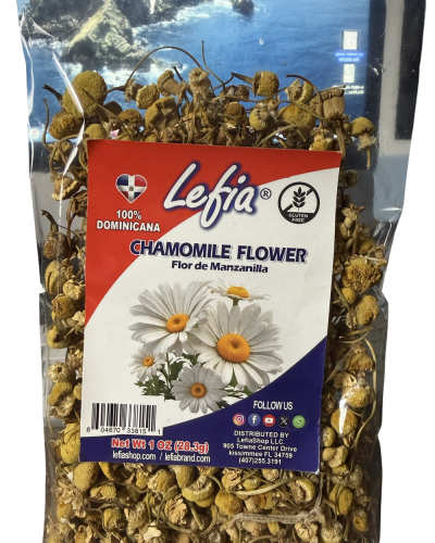 Lefia Chamomile Flower flor de Manzanilla Whole 100%Natural (1 Oz)