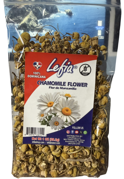 Lefia Chamomile Flower flor de Manzanilla Whole 100%Natural (1 Oz)