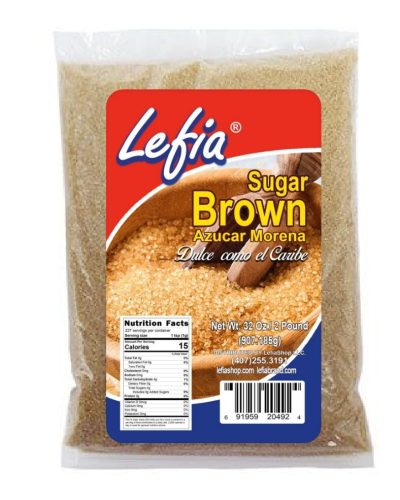 LEFIA BRAND SUGAR BRAWN AZUCAR MORENA 32  OZ / 2 PACK/