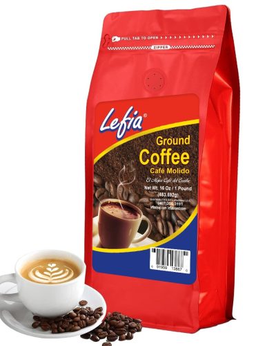 LEFIA 16 oz Bag, Ground Coffee,  - Product from the Dominican Republic NEW