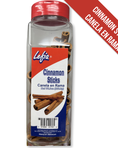 Lefia  Cinnamon Sticks, Canela en Rama Astillas 8 oz canela dominicana