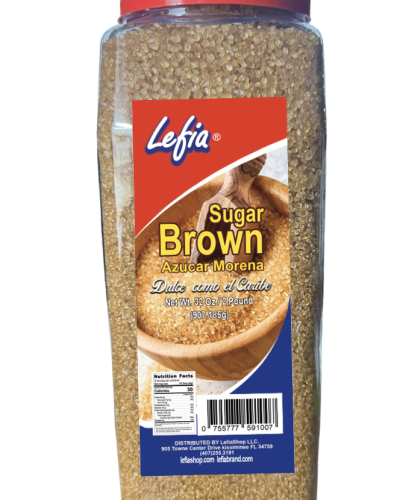LEFIA BRAND SUGAR BRAWN AZUCAR MORENA 32  OZ