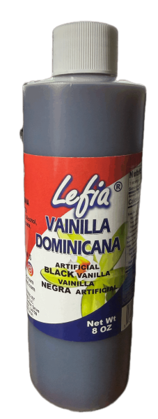 Lefia Dominicana vainilla negra black vanilla Artificial  8oz (3 Bottles)