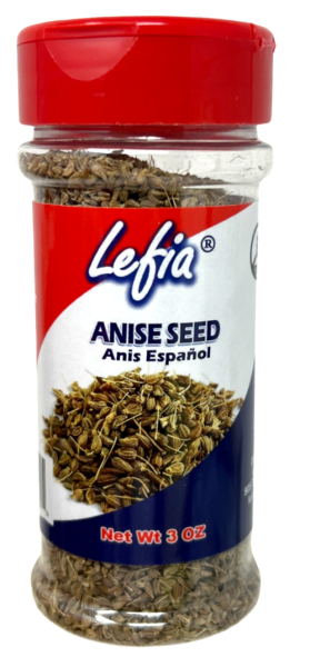 Lefia Anise Seed, Whole - 3 oz Bulk Whole Anise Seed Spice Anis Espanol