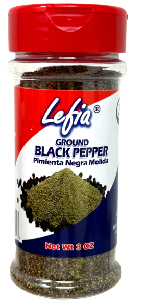 Lefia Ground Black Pepper 3 oz Pimienta Negra Molida